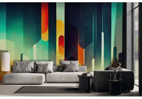 Colorful Geometric Shapes Wallpaper -a279