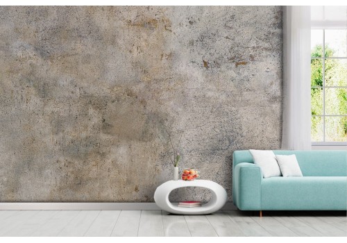 White and gold concrete surface wallpaper