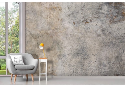 White and gold concrete surface wallpaper 2