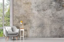 Adhesive Wallpaper with white and gold cement surface