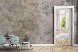 White and gold cement wallpaper