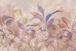 Wallpaper with zen effect leaves