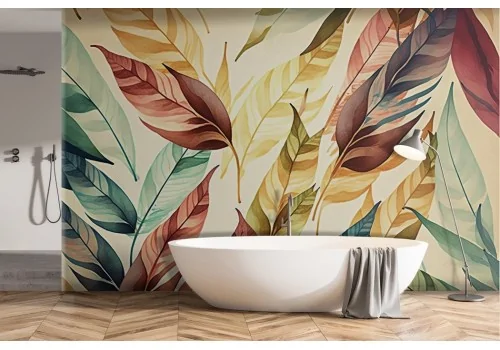 Autumn large leaves wallpaper -a290