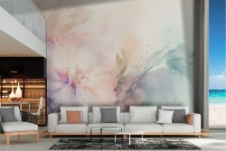 Carta da Parati fiori colorati acquerello