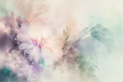 Colorful flowers watercolor wallpaper