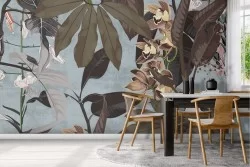 Carta da Parati fiori tropicali