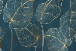 Stylized leaves wallpaper