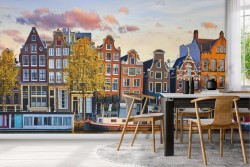 Colorful houses wallpaper