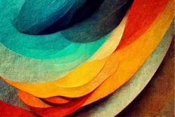 Artistic colorful wallpaper