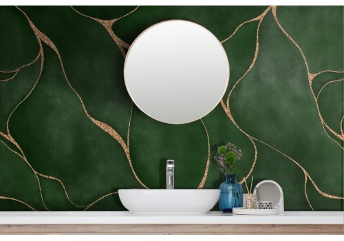 Green and gold abstract wallpaper 2