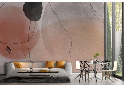 Carta da parati astratta macchie colorate 2