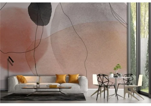 Carta da parati astratta macchie colorate 2