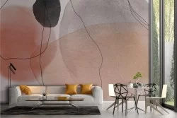 Adhesive Wallpaper Abstract Colored Stains