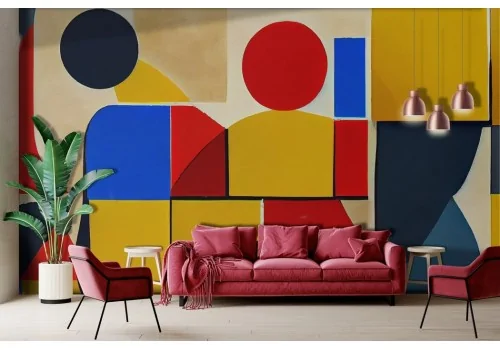 Colorful Geometric Wallpaper -a323