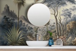 Vintage Savanna Adhesive Wallpaper