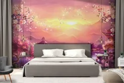 Wallpaper Flowers Rivers Waterfalls Lakes Oriental zen Nature