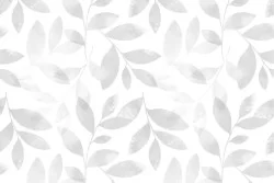 Carte da Parati foglie bianco