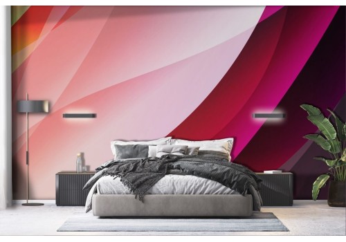 Artistic wallpaper with colorful waves