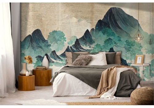 Abstract wallpaper with mountains 2