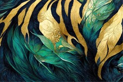 Tropical Gold Leaf Wallpaper