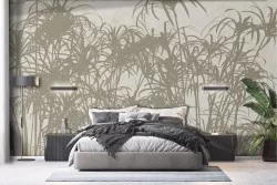 Vintage wallpaper high palms