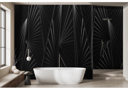 Black and white stylized wallpaper