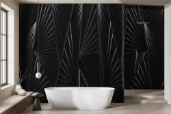 Black and white stylized wallpaper