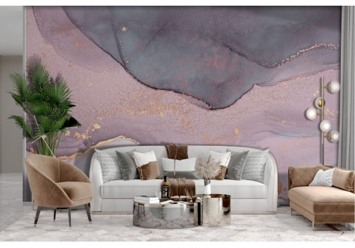 Pink and gold marble wallpaper 2