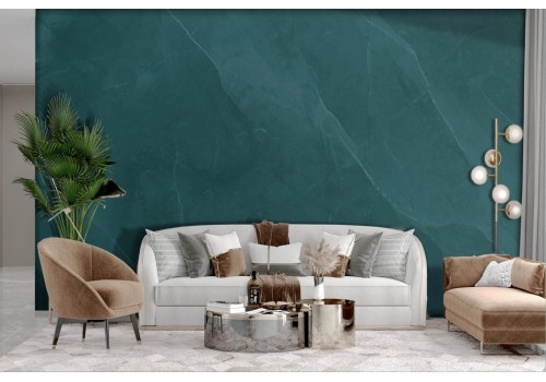 Petroleum green marble wallpaper 2
