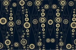 Gold and black circle wallpaper