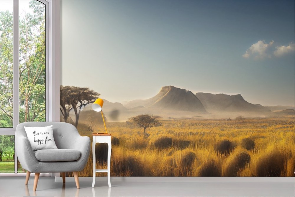 Adhesive Wallpaper Savannah Landscape