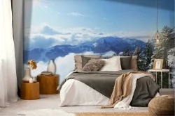 Carta da Parati Foreste e Alberi Neve