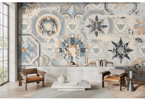 Vintage Damask Wallpaper -a347