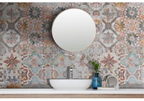 Colorful vintage damask wallpaper 2
