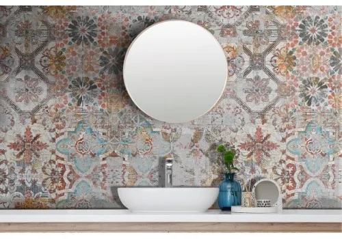 Colorful vintage damask wallpaper 2