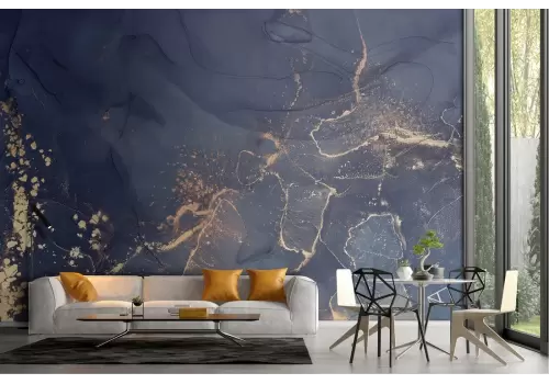 Blue marble luxury wallpaper surface