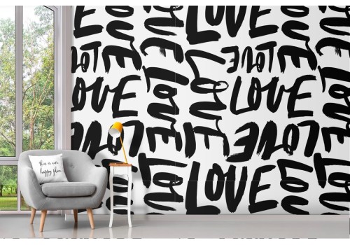 Graffiti wallpaper murals written love 2