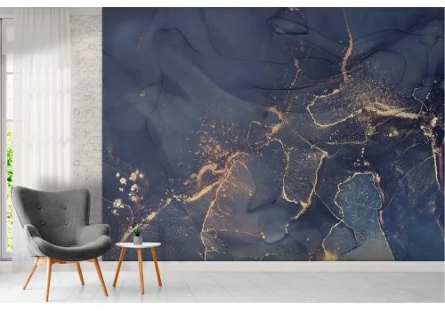 Blue marble luxury wallpaper surface 2