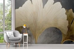 Tropical leaves wallpaper