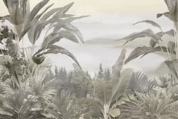 Carte da Parati foglie tropicali