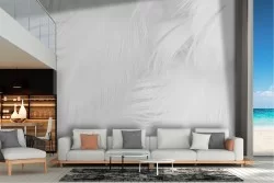 White feather wallpaper