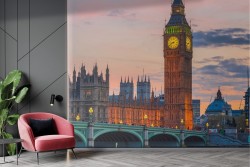 Carta da Parati Londra tramonto