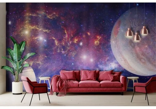 Galaxy Planets Moon Wallpaper -a369