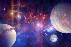 Galaxy planets wallpaper
