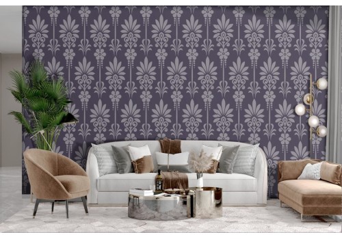 Purple damask wallpaper 2