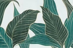 Carte da Parati foglie stilizzate