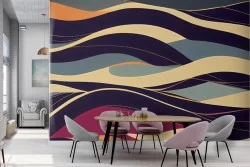 Carta da Parati onde colorate