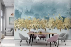 Carta da Parati fascia oro