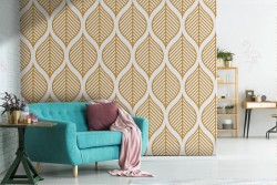Stylized leaves wallpaper
