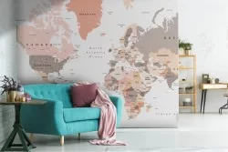 Geographic map wallpaper